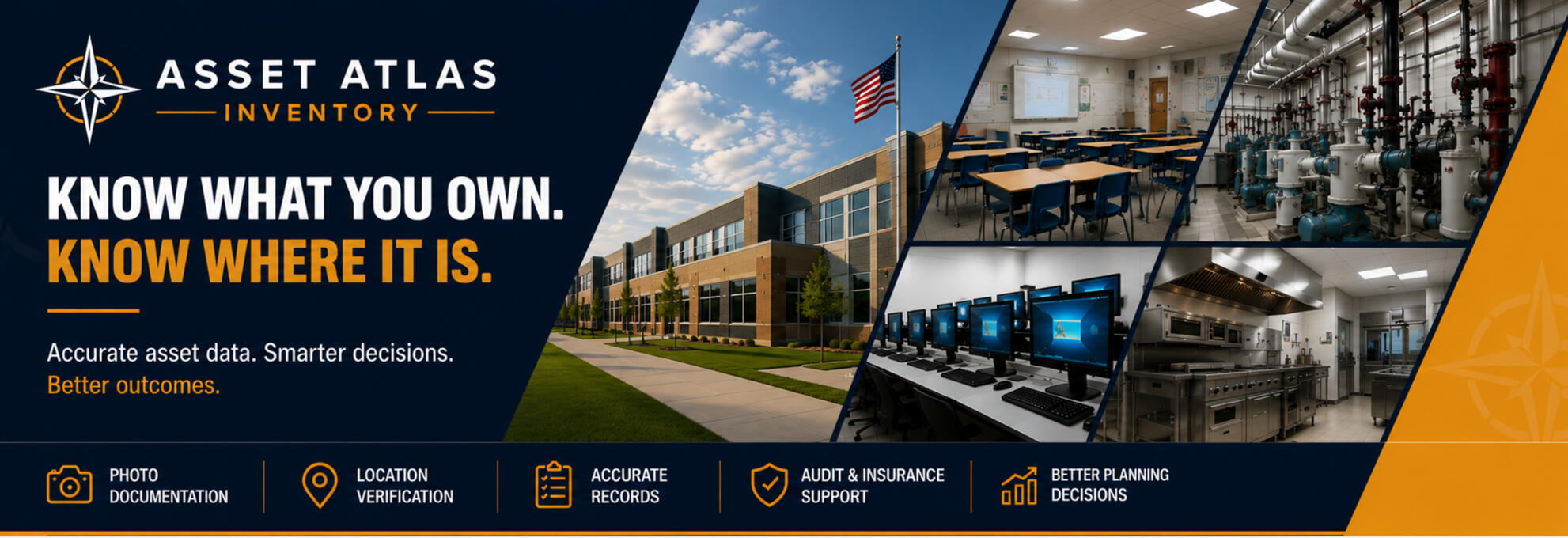 WHAT YOU RECEIVE Every Asset Atlas project includes organized digital deliverables designed to support planning, audits, insurance documentation, asset verification, and long-term record management.